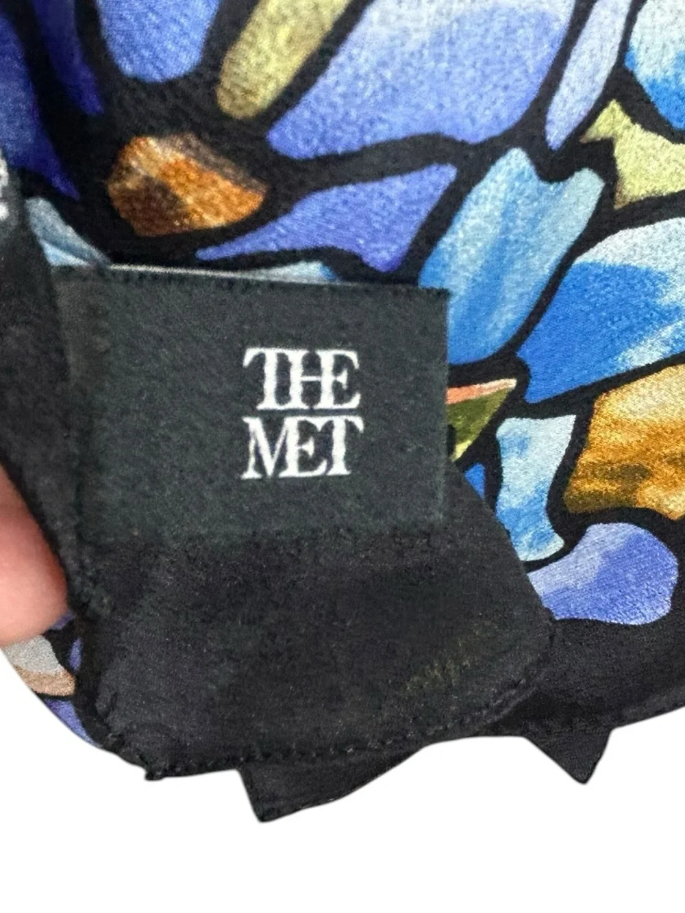 Metropolitan Museum of Art Louis C. Tiffany Irises Stained Glass Silk Scarf